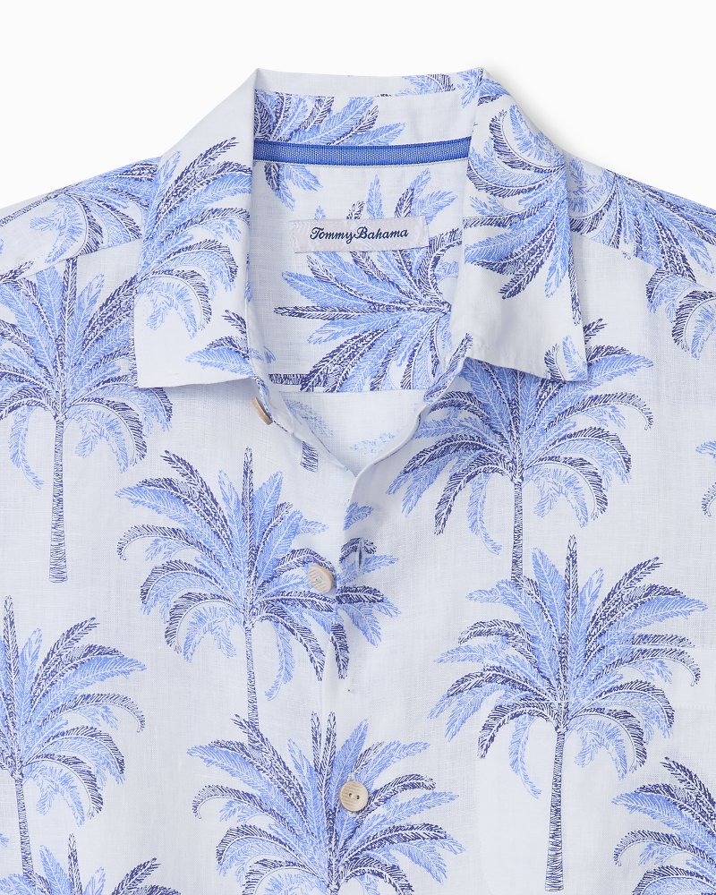 Palm Cascades Linen Long-Sleeve Shirt