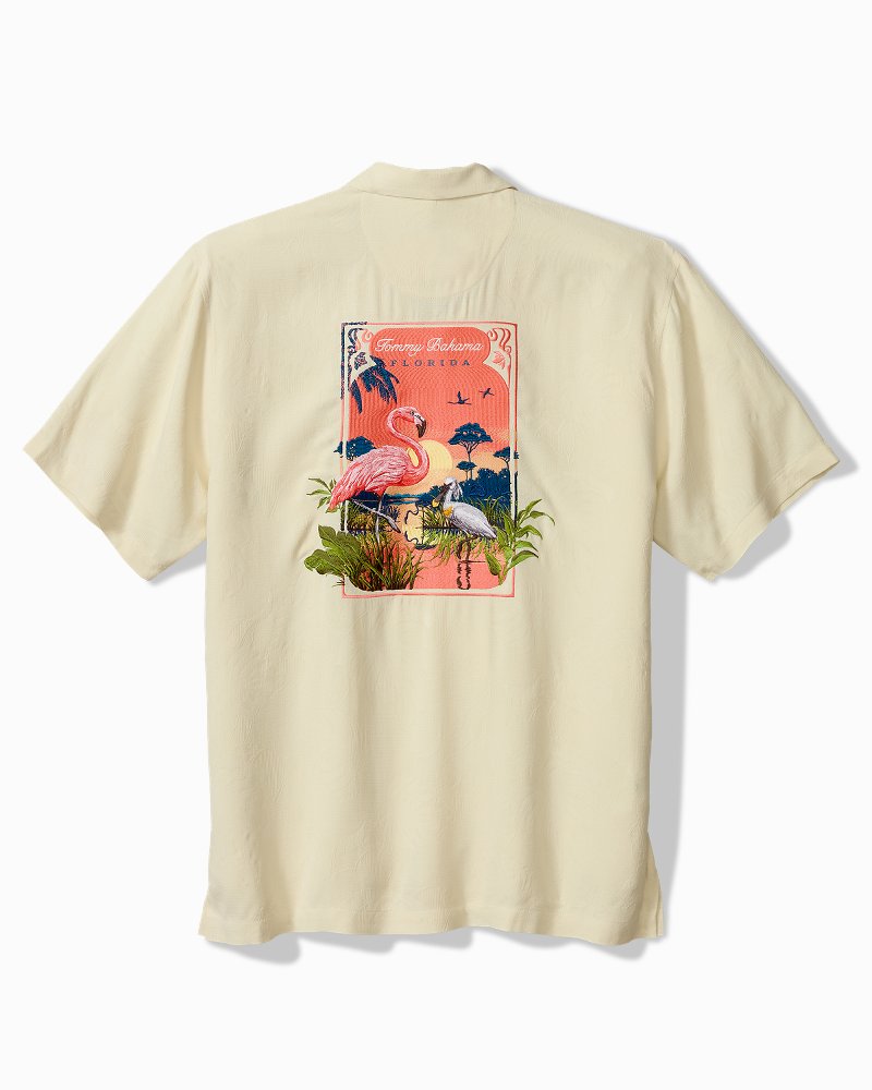 Florida Blush Bayou Silk Camp Shirt