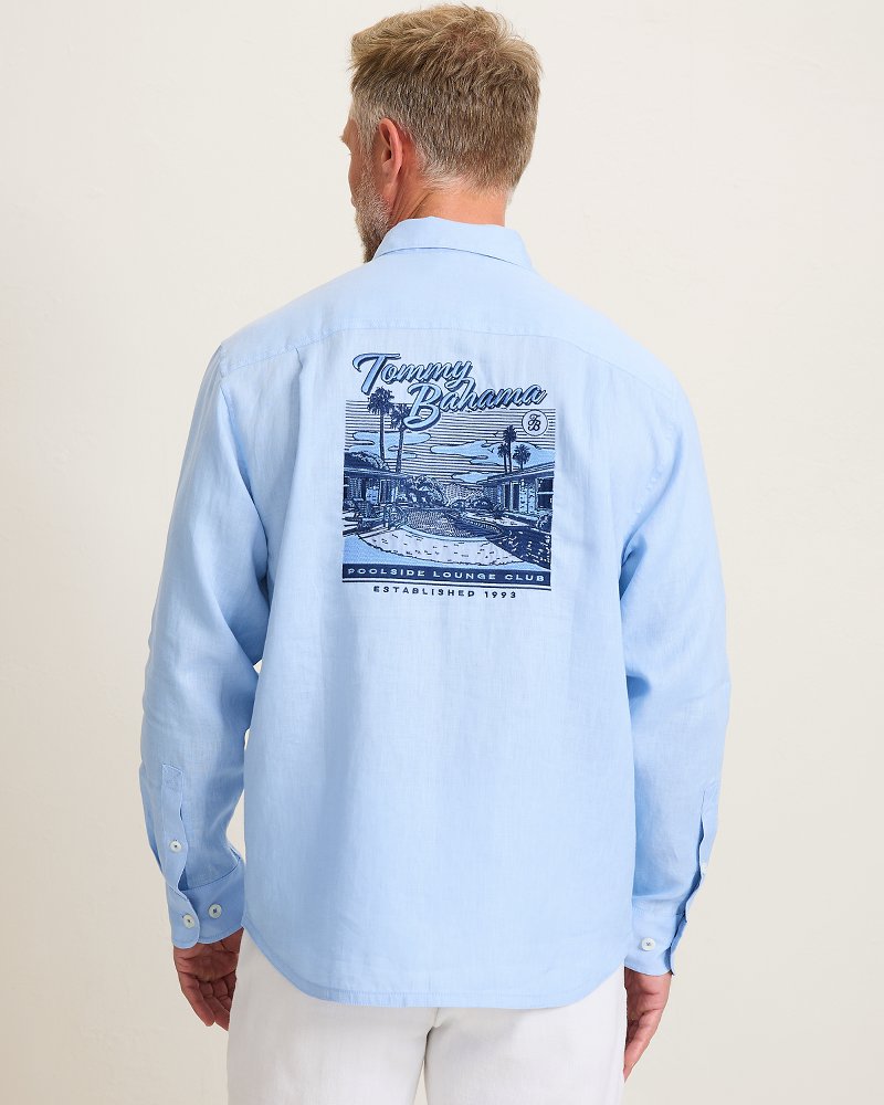 Poolside Lounge Club Linen Long-Sleeve Shirt thumbnail 3