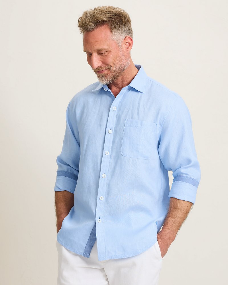 Poolside Lounge Club Linen Long-Sleeve Shirt thumbnail 4