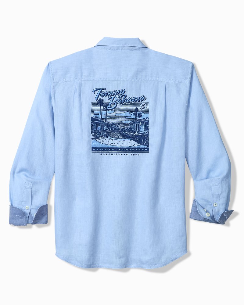 Poolside Lounge Club Linen Long-Sleeve Shirt