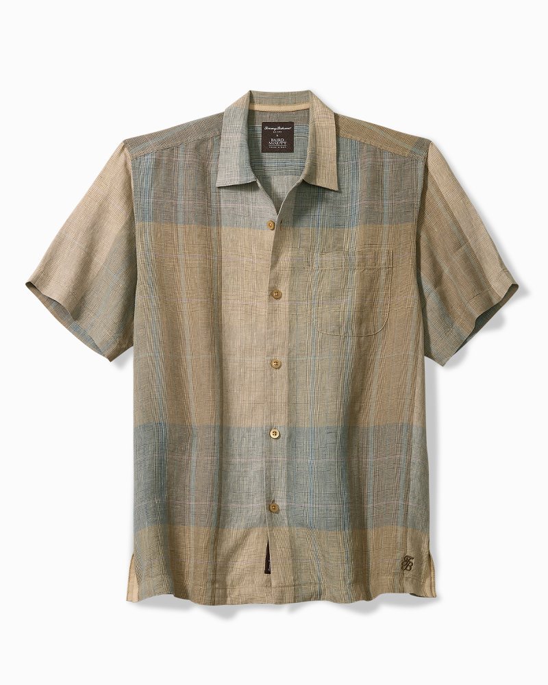 Baird McNutt Castlebar Check Linen Camp Shirt