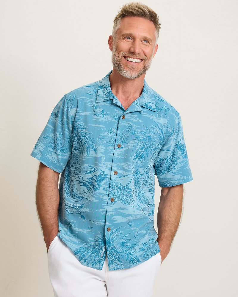 Chemise Huk Waypoint Homme Manches Longues UPF 50+ - Taille 2XL - Île Paradis