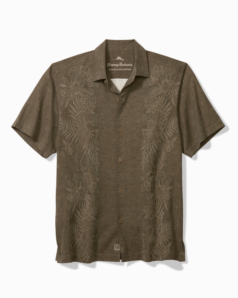 Kona Luxe Border Silk Camp Shirt