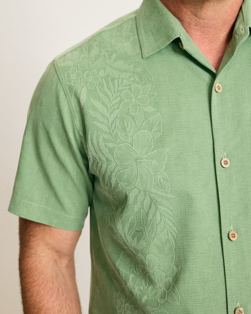 Kona Luxe Border Silk Camp Shirt
