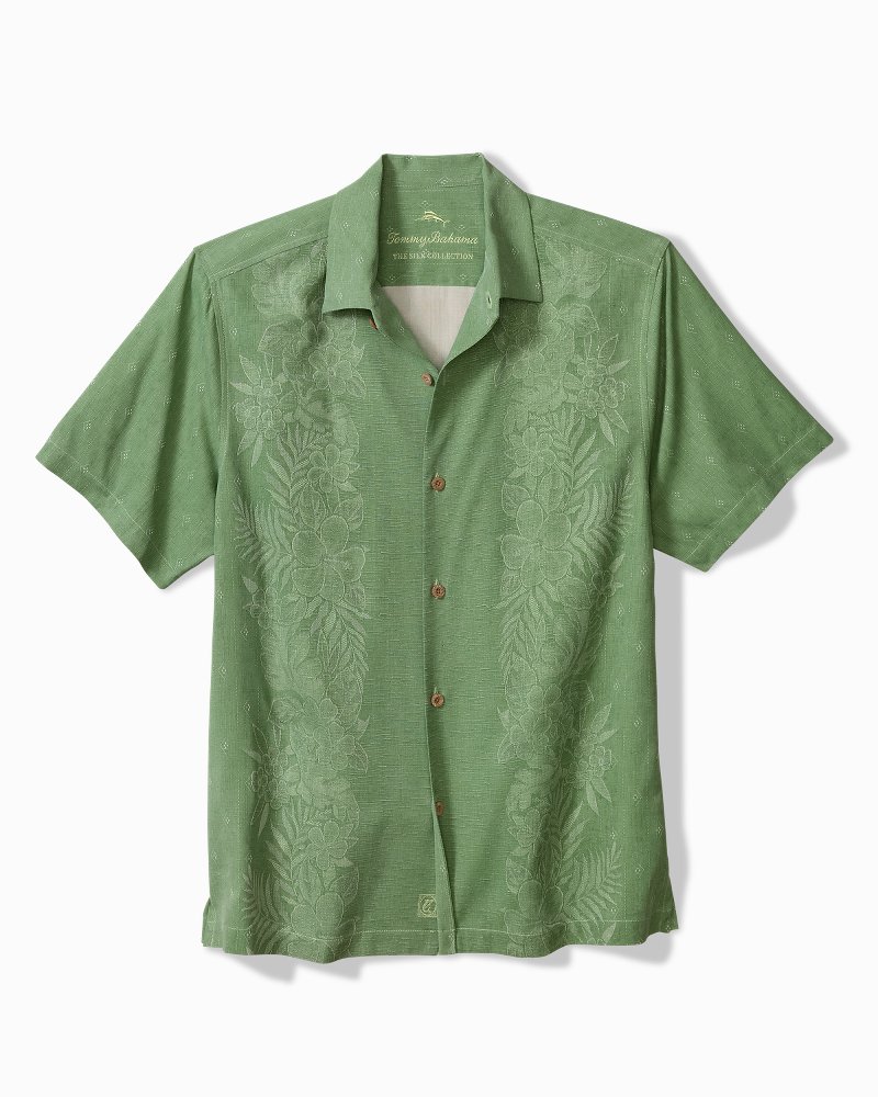 Kona Luxe Border Silk Camp Shirt