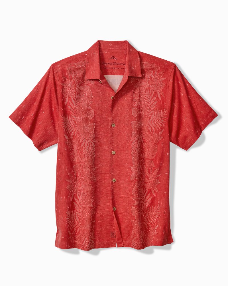 Kona Luxe Border Silk Camp Shirt