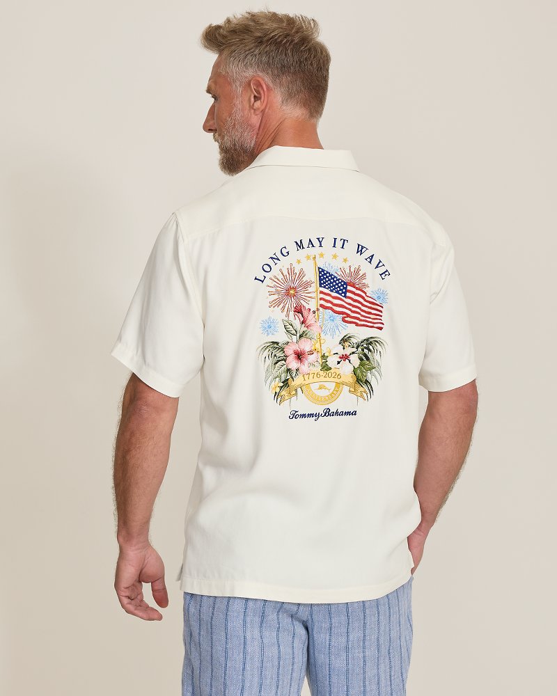 Stars & Stripes Silk Camp Shirt
