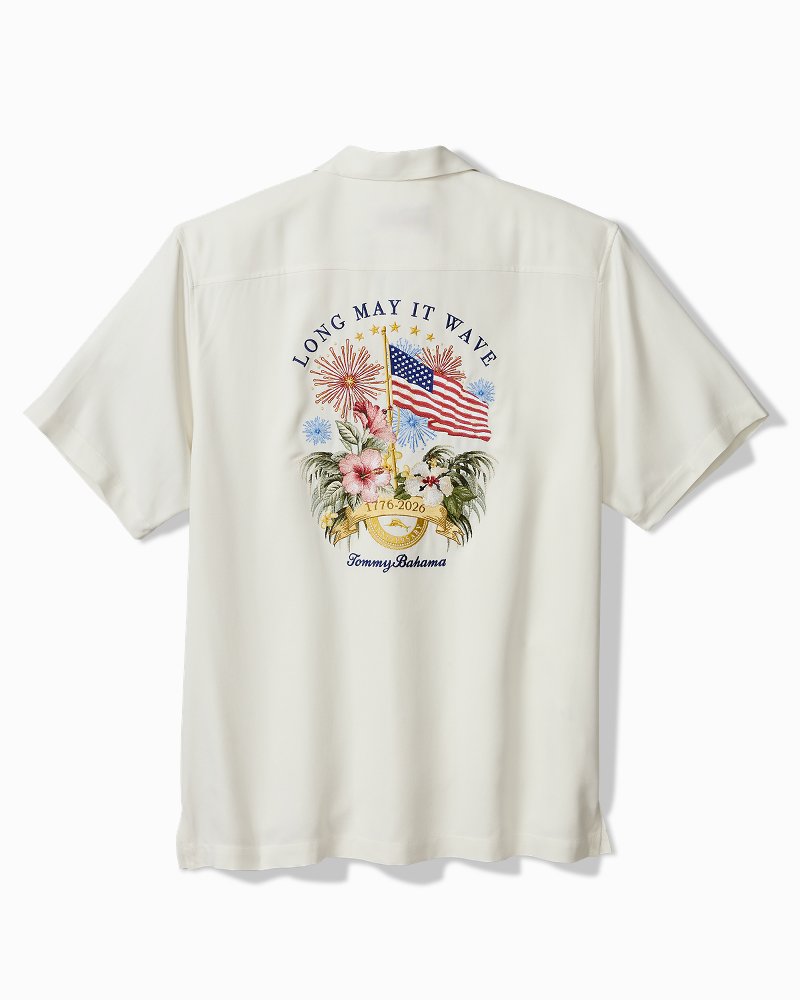 Stars & Stripes Silk Camp Shirt