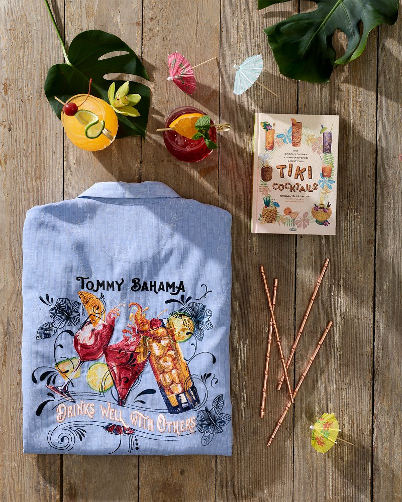 Drinks Well With Others Silk Camp Shirt