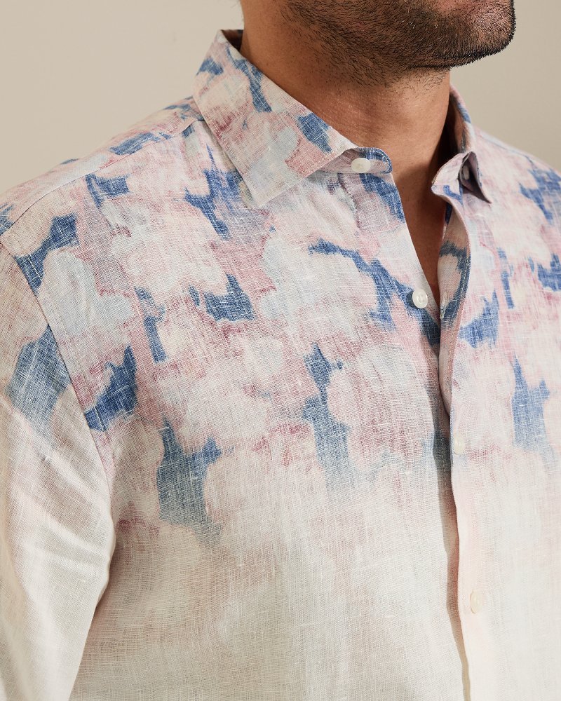 Alegra Fade Linen Long-Sleeve Shirt