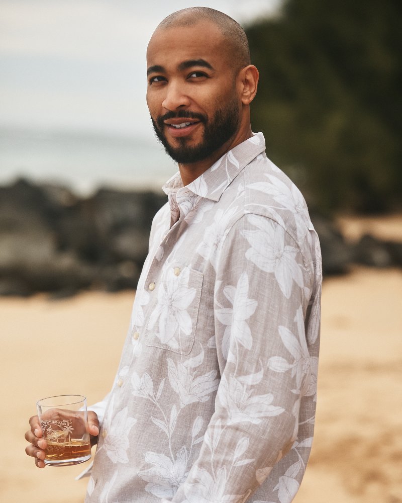 Sandy Vineyard Linen Long-Sleeve Shirt