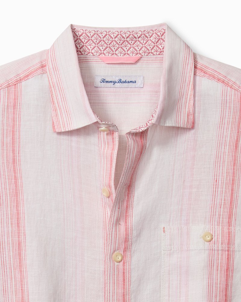 San Lucas Stripe Linen Long-Sleeve Shirt thumbnail 2