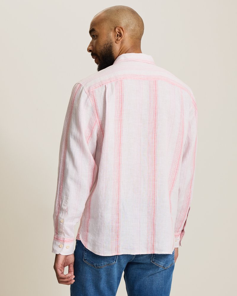 San Lucas Stripe Linen Long-Sleeve Shirt thumbnail 4