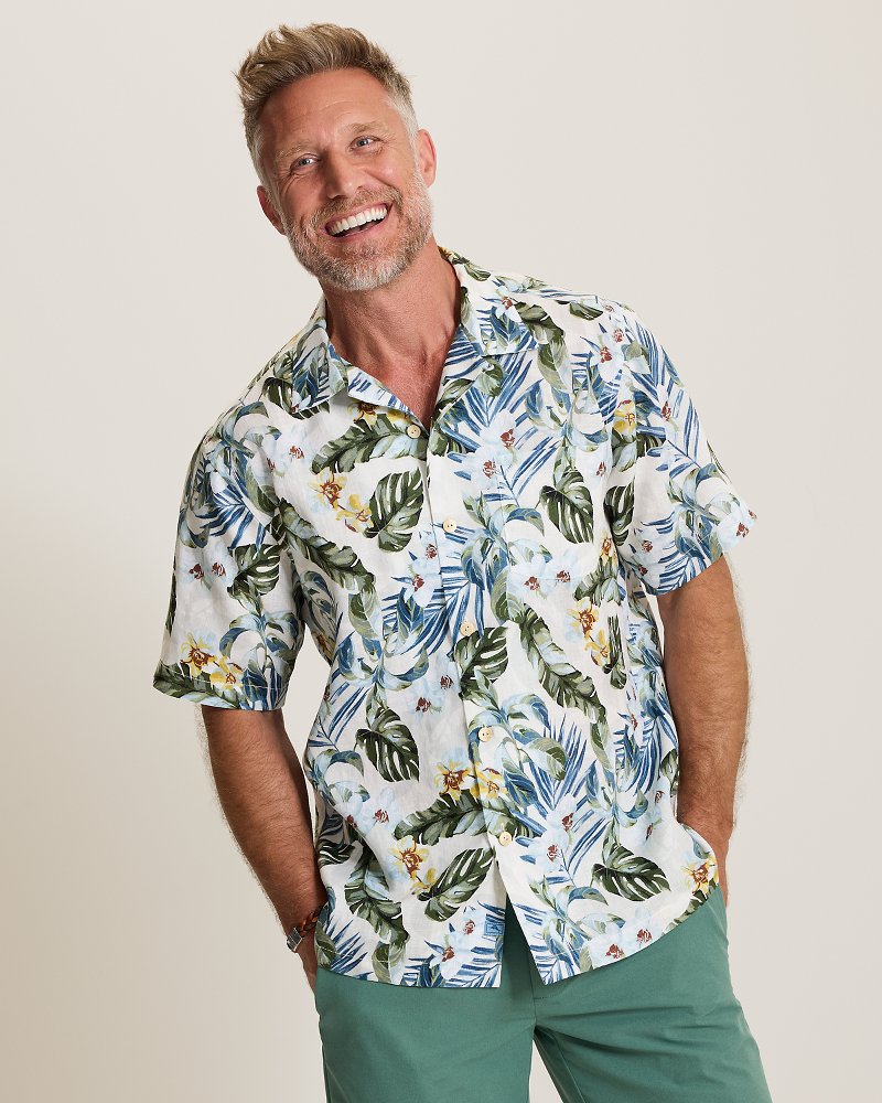 Orchid O'Lei Linen Camp Shirt thumbnail 3
