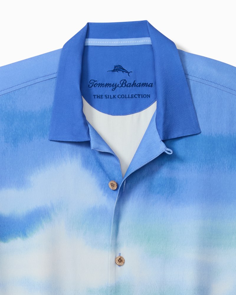 Palm Drift Silk Camp Shirt