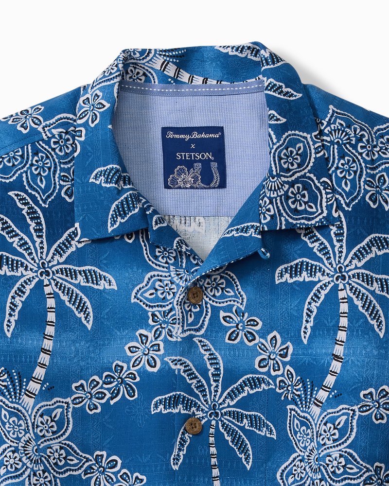 Tommy Bahama x Stetson Palomino Palms Silk Camp Shirt