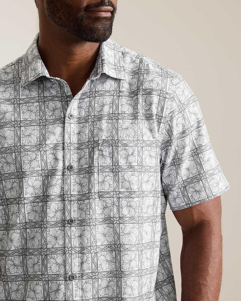 Bahama Coast Flora Check IslandZone Shirt