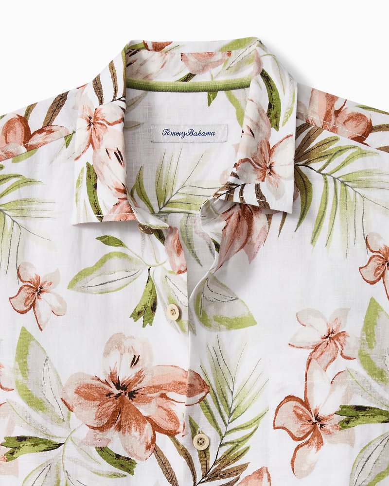 Hibiscus Bluff Linen Long-Sleeve Shirt