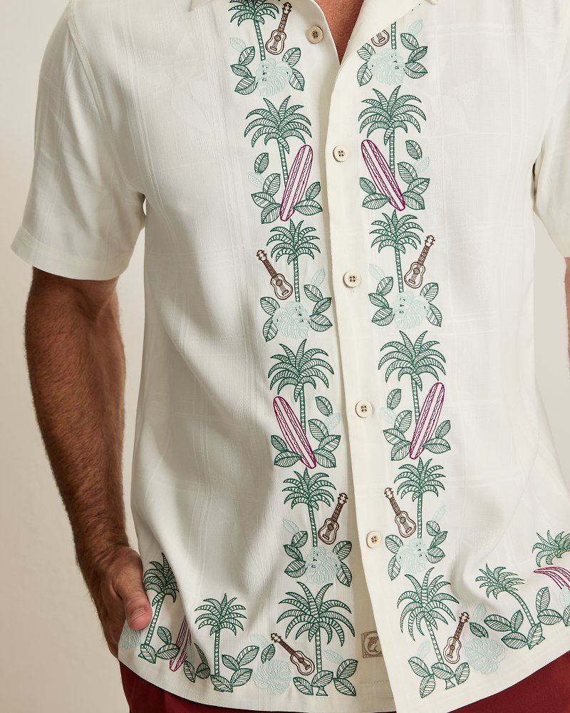 Tropical Tidings Silk Camp Shirt