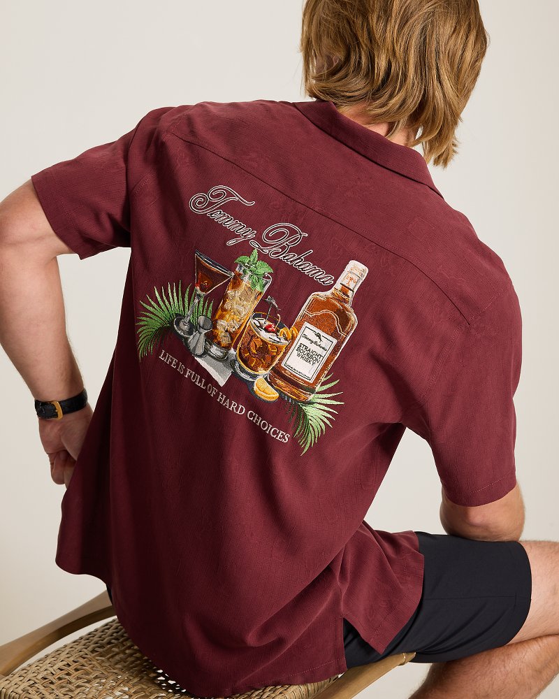 Life Is Full of Hard Choices Silk Camp Shirt