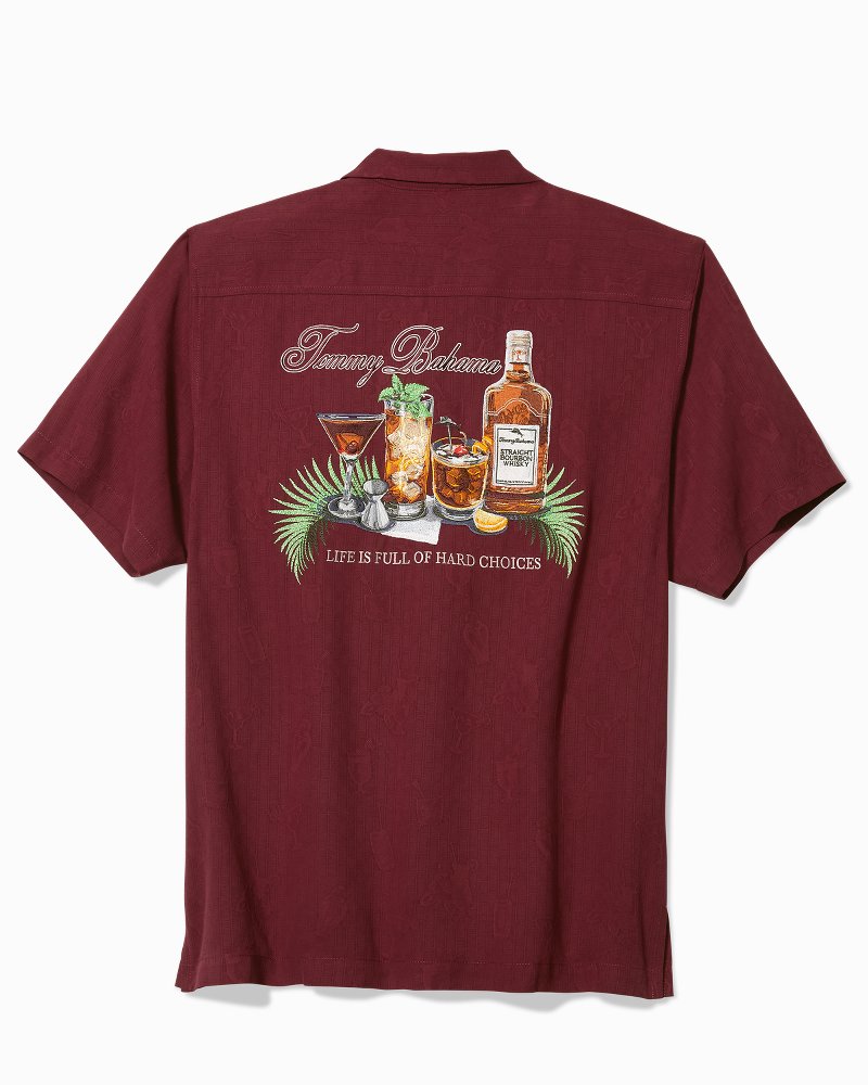 Life Is Full of Hard Choices Silk Camp Shirt