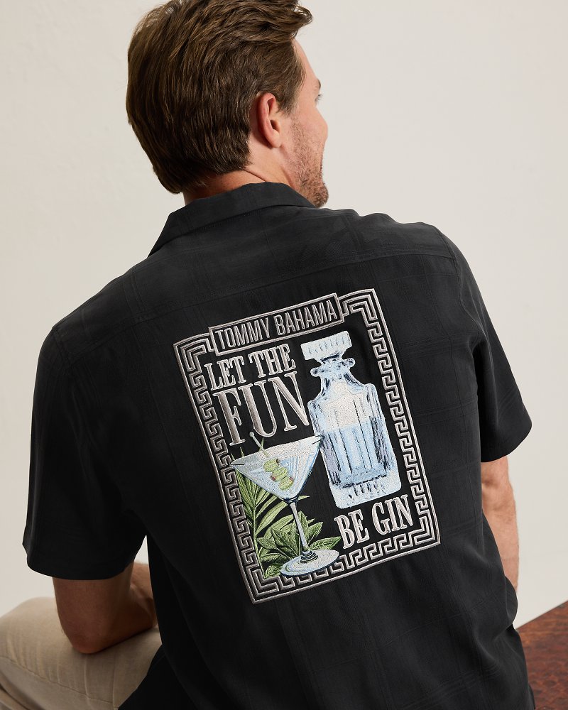 Let the Fun Be-Gin Silk Camp Shirt
