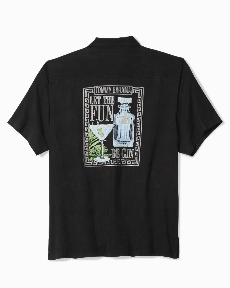 Let the Fun Be-Gin Silk Camp Shirt