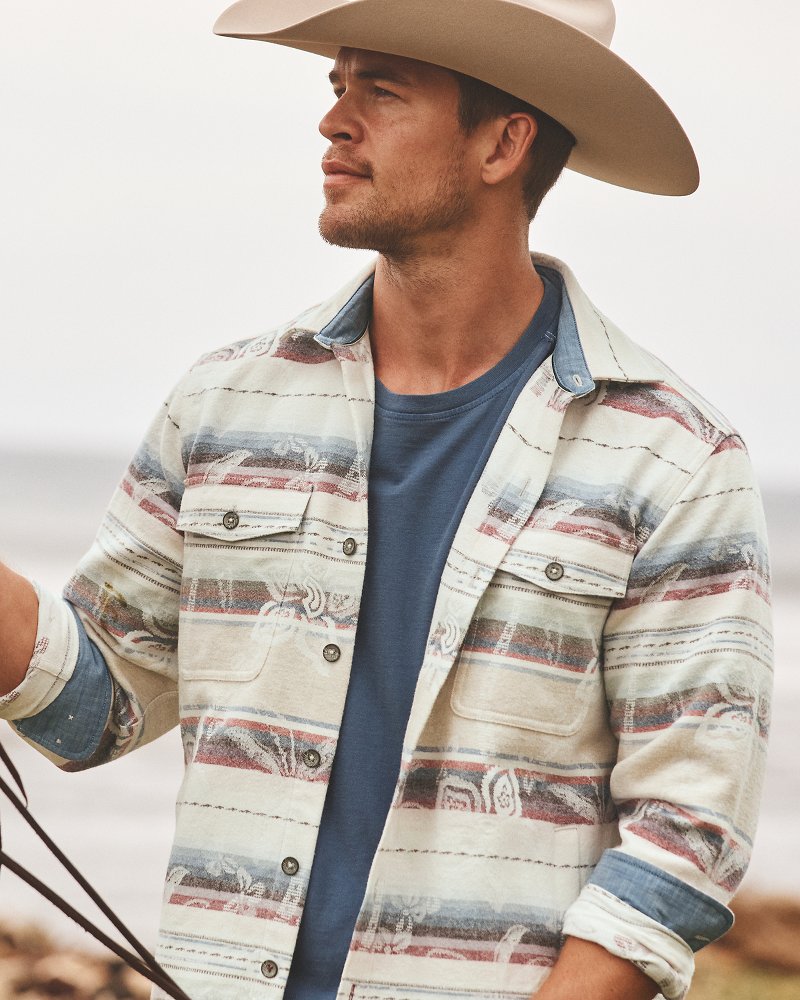Tommy Bahama x Stetson Peco Palms Jacquard Shirt Jacket