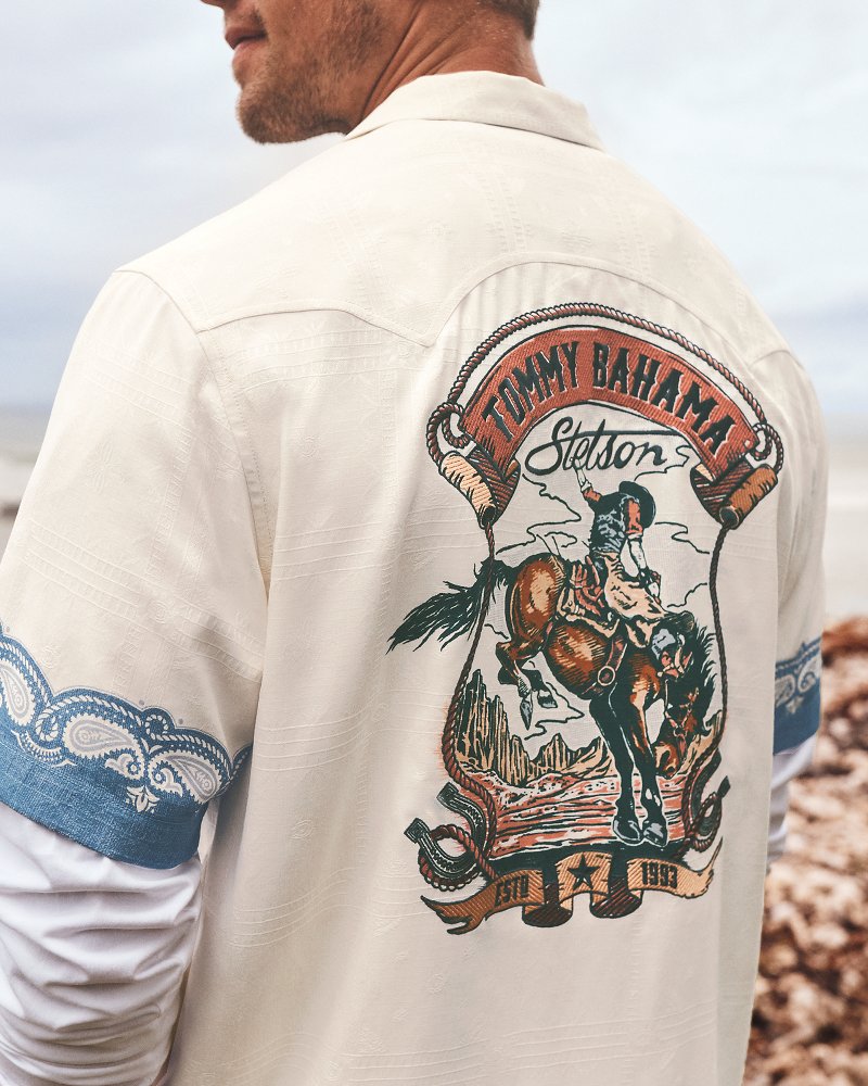 Tommy Bahama x Stetson Life of the Rodeo Silk Camp Shirt