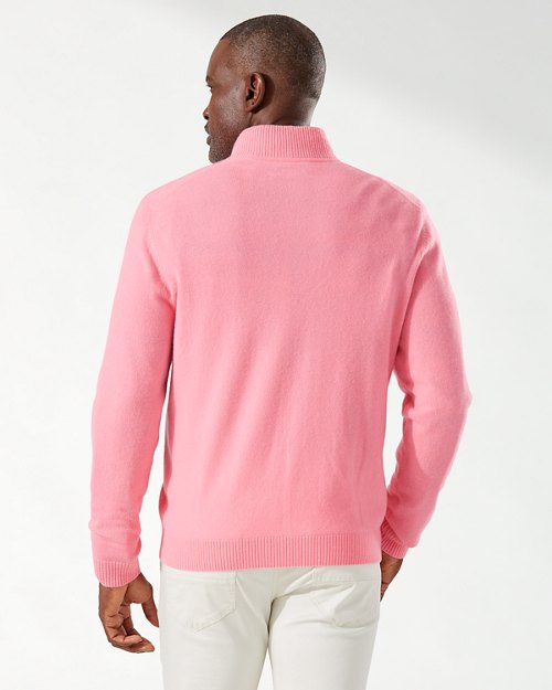 Soft Sands Cashmere Button Mock Sweater