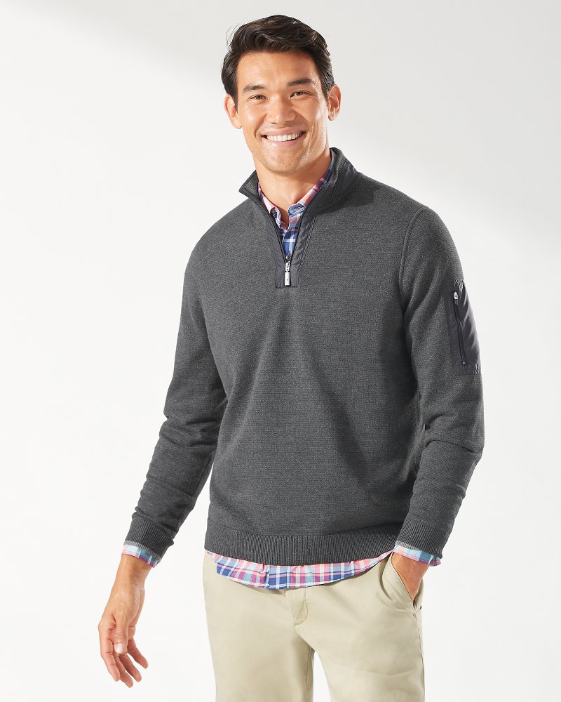 TOMMY BAHAMA Men's Pullover Sweater XL Gray - munimoro.gob.pe