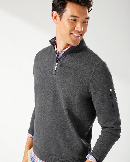 IslandZone® Coolside Active Half-Zip Sweater