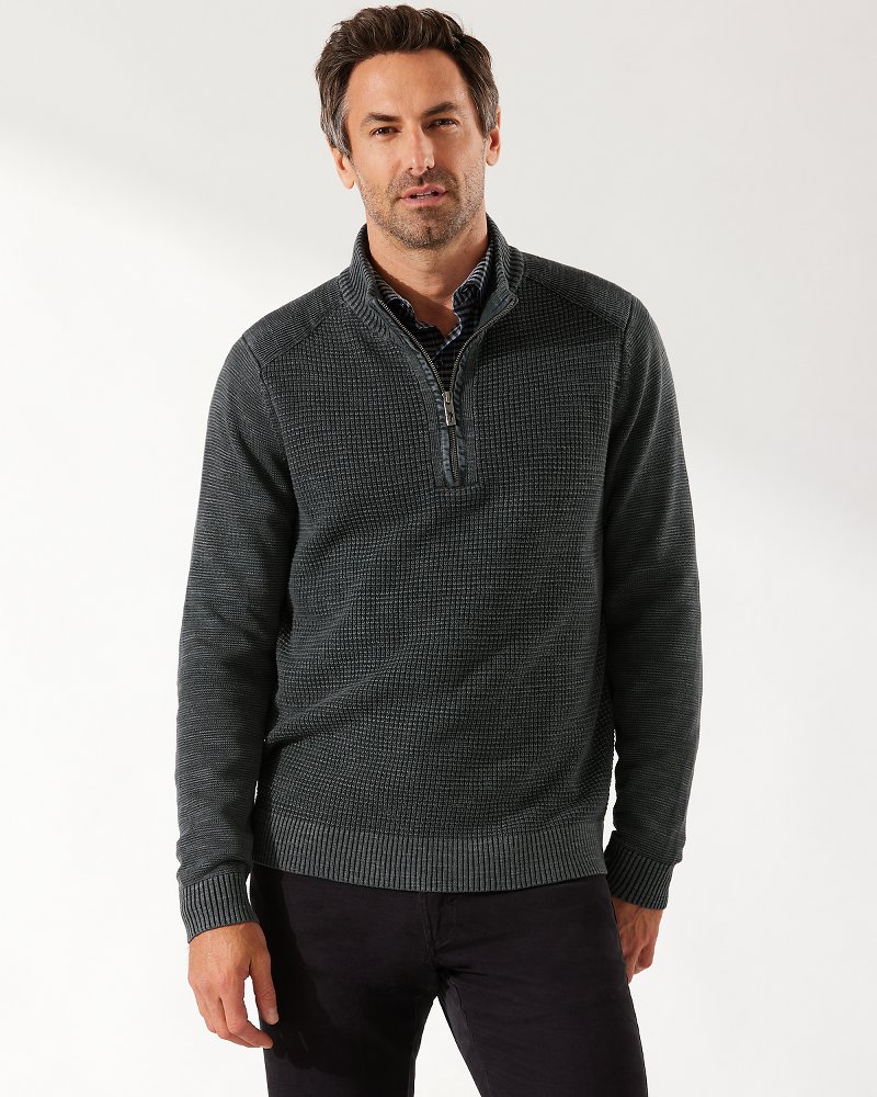 Tommy bahama quarter hot sale zip sweater