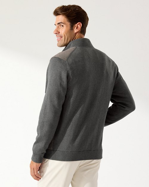 Diamond Spring Full-Zip Sweater Jacket