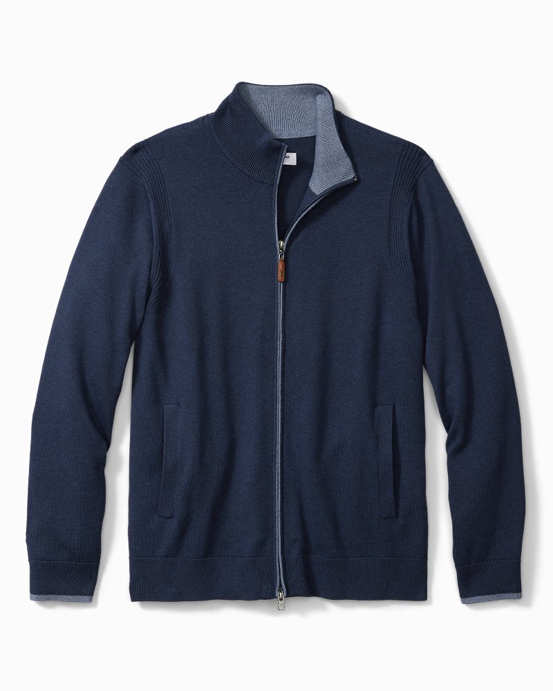 Men's IslandZone® Coolside Full-Zip Cardigan | Tommy Bahama Australia