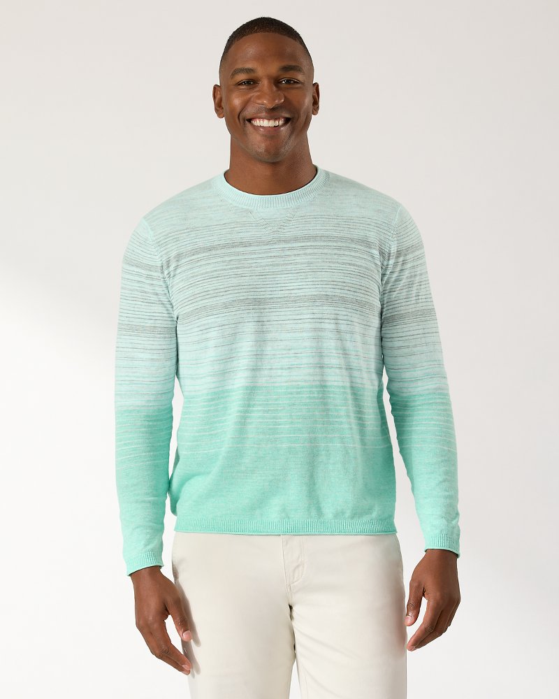 Green sweater blue on sale shirt