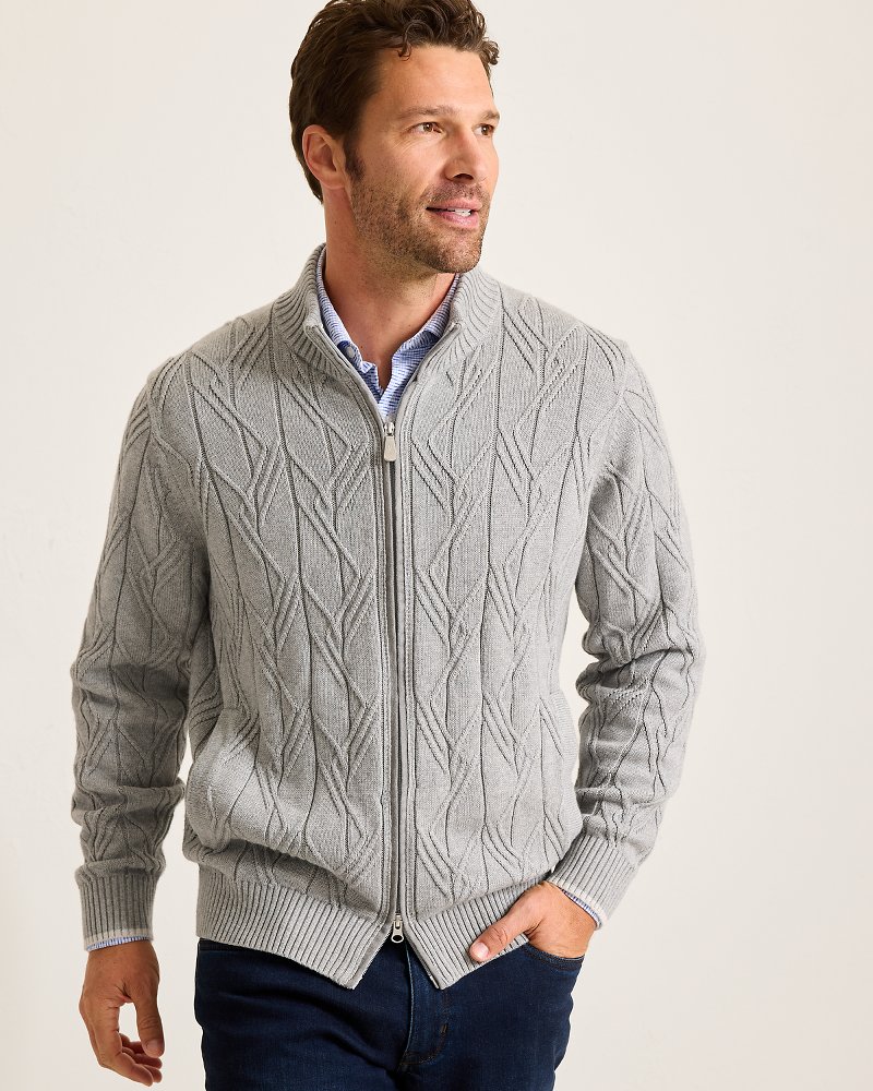 Capital Cable Full-Zip Cardigan