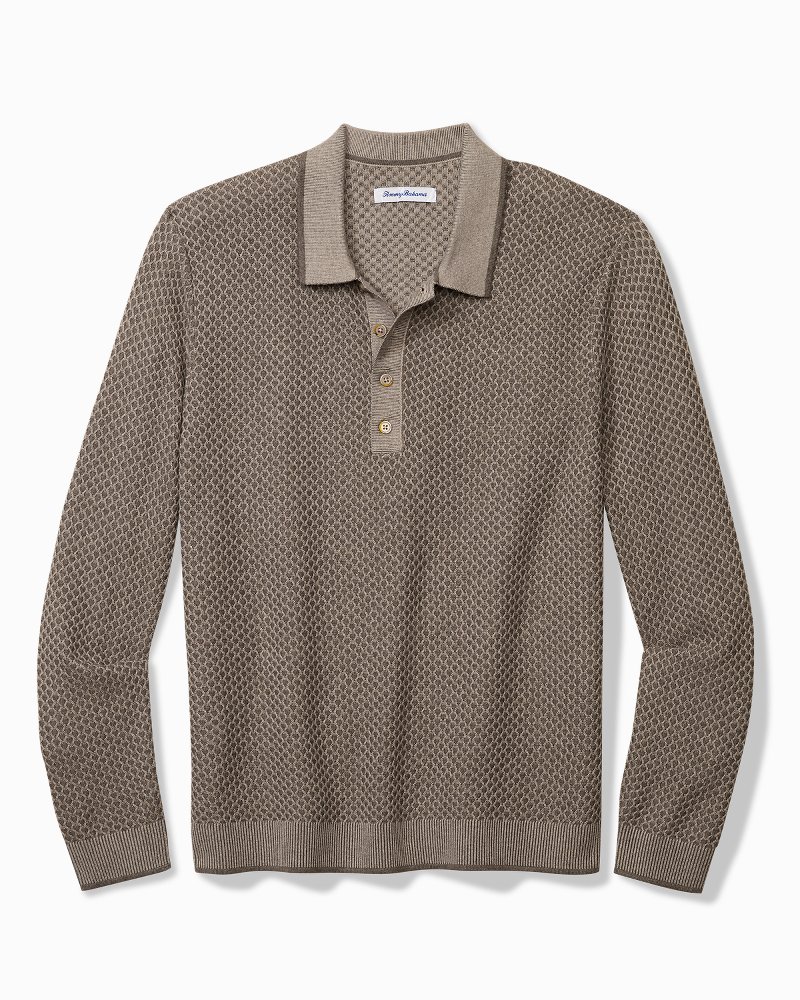 Coolside Valley Vineyard Long-Sleeve Sweater Polo