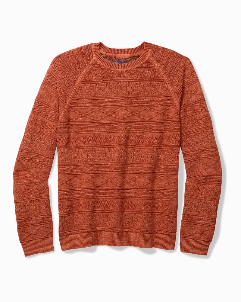Sun-Soaked Cotton Crew Sweater