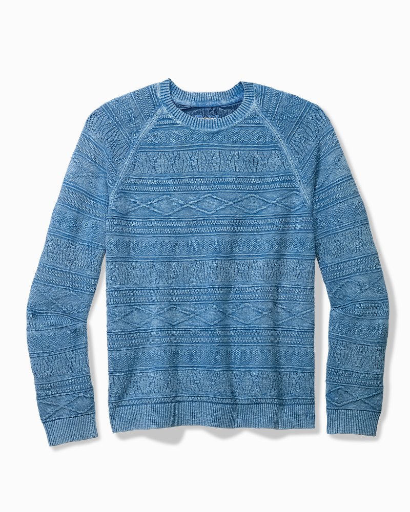 Sun-Soaked Cotton Crew Sweater