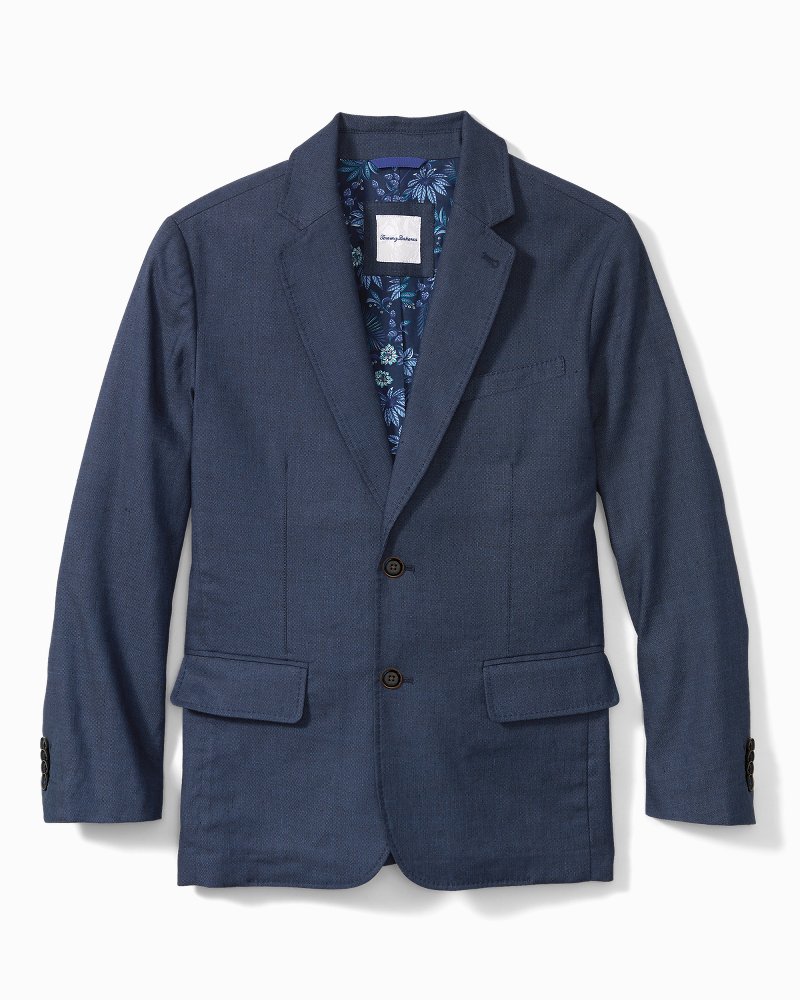 Lahaina Bay Linen-Blend Blazer