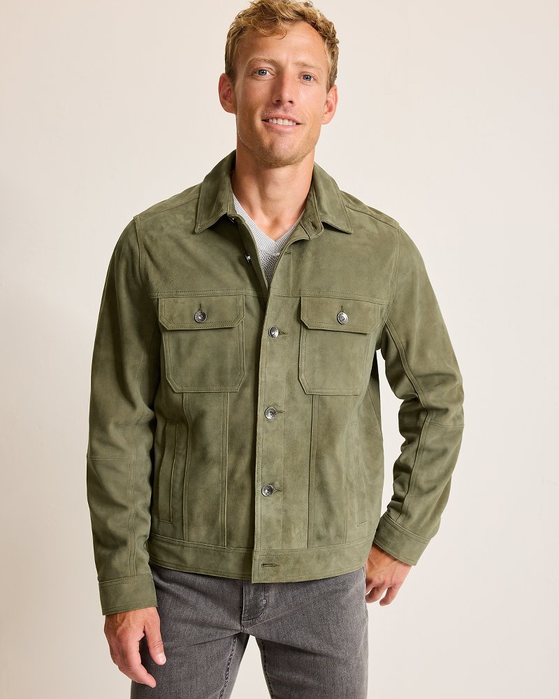 Pine Lake Suede Trucker Jacket