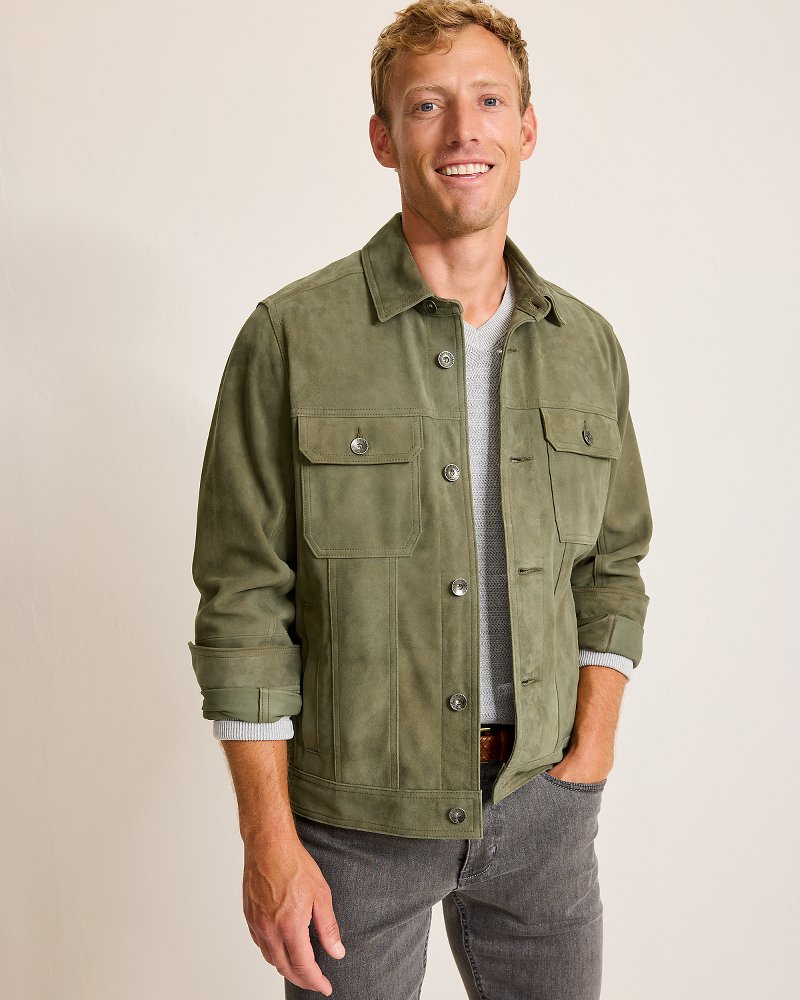 Pine Lake Suede Trucker Jacket