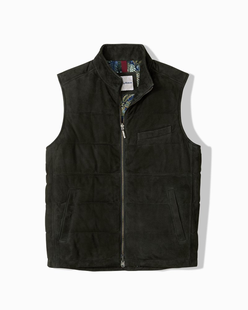 Shoreline Suede Full-Zip Vest