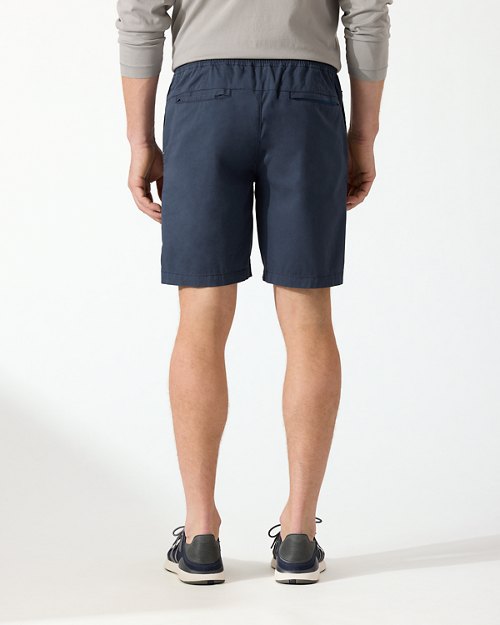 Oceanside Poplin Elastic-Waist 8-Inch Shorts