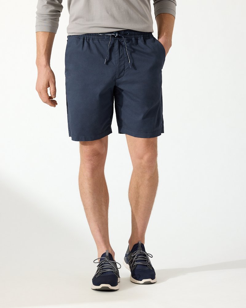 Oceanside Poplin Elastic-Waist 8-Inch Shorts