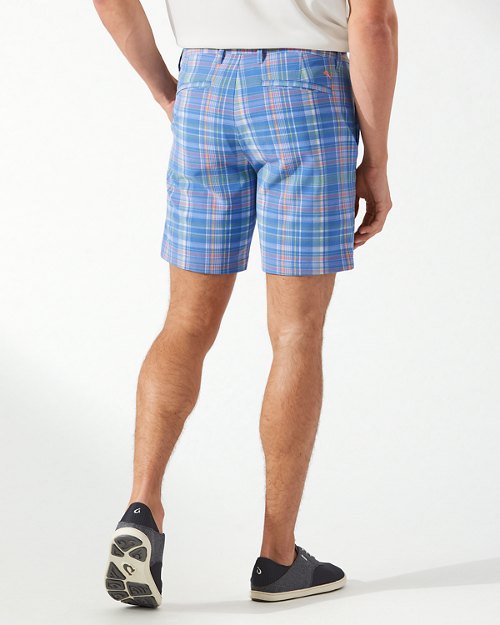 Beachfront Plaid IslandZone® 8-Inch Shorts