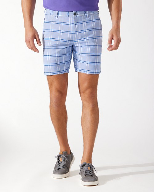 Window To The Weekend Plaid IslandZone® 8-Inch Shorts
