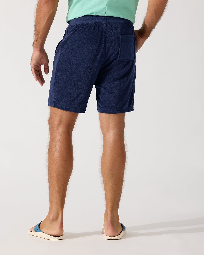 Men s Poolside Terry 8 Inch Lounge Shorts in Island Navy Tommy